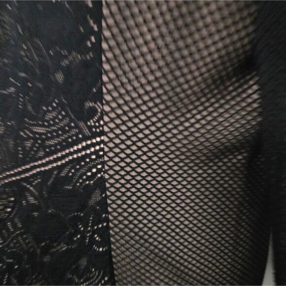 Dress the Population Evan long sleeve mesh size 1XL Black dress formal party - Picture 4 of 9